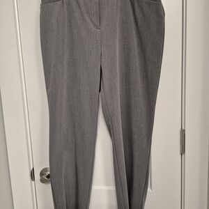 Alfani Petite 12PS Women's Charcoal Gray Trousers